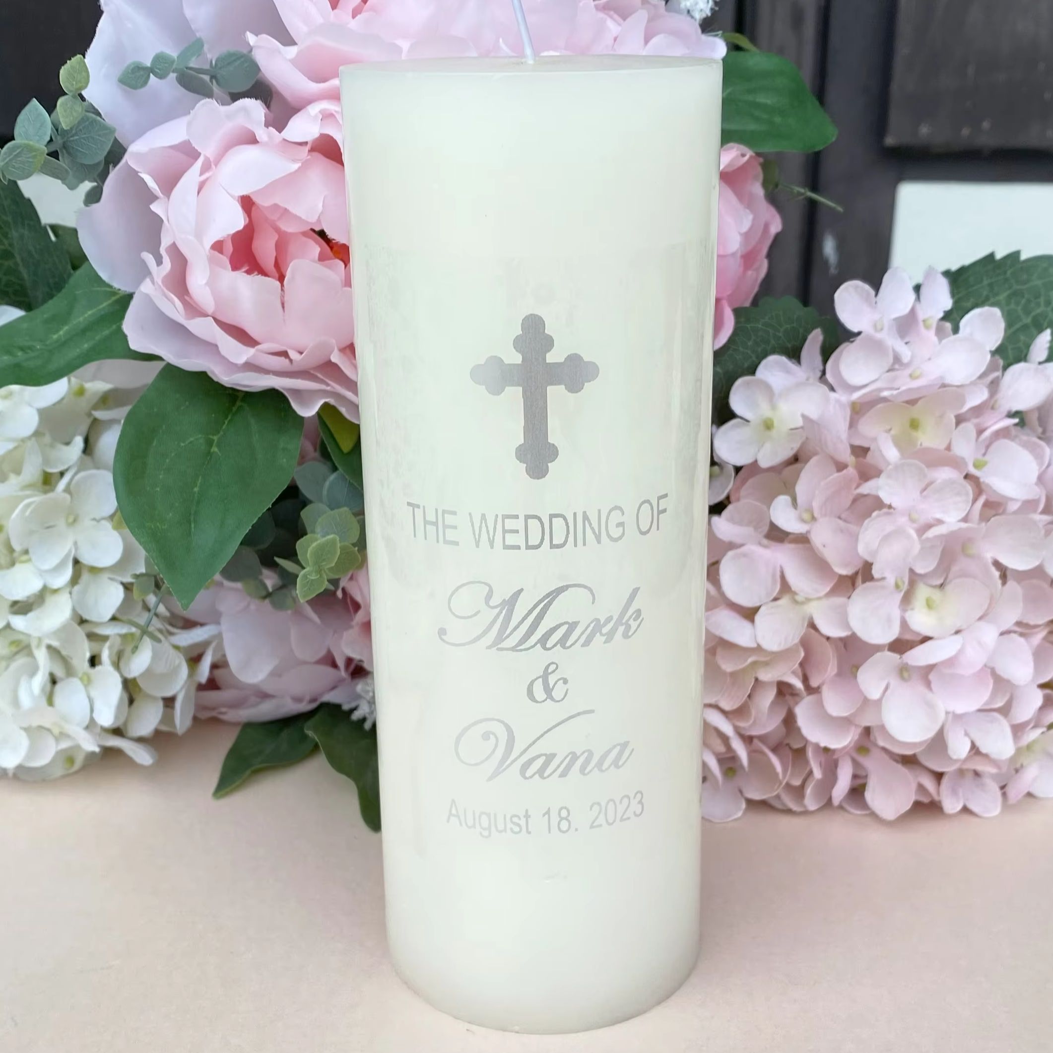 Silver Personalized Candle dec - огляд і ціна Personalised Candle Label