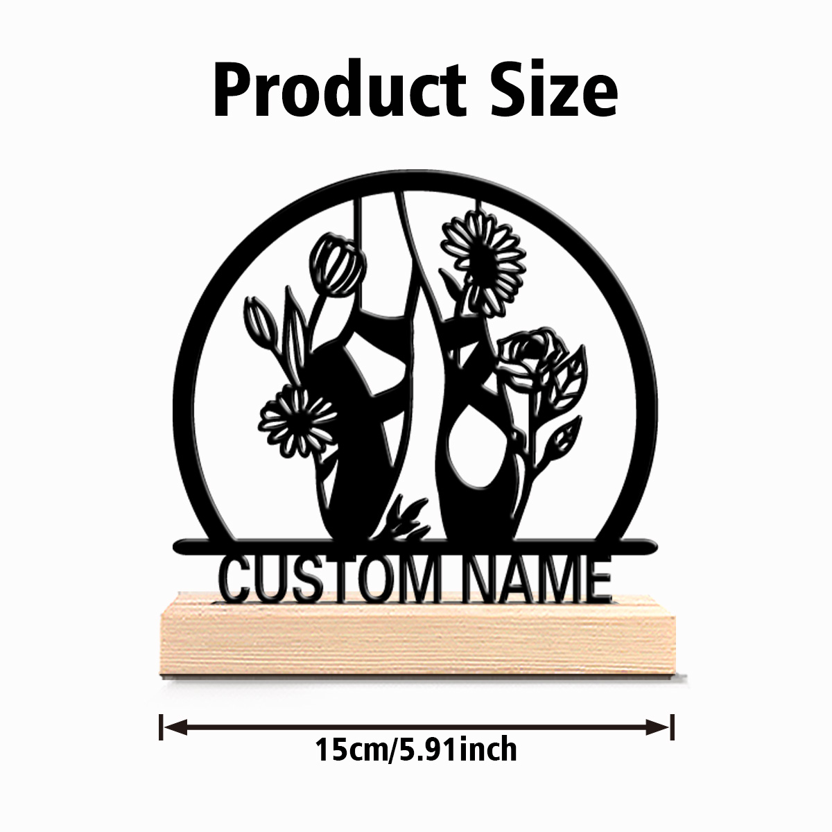 1pc beautiful personalized bal - огляд і ціна Engraved Wood Frame