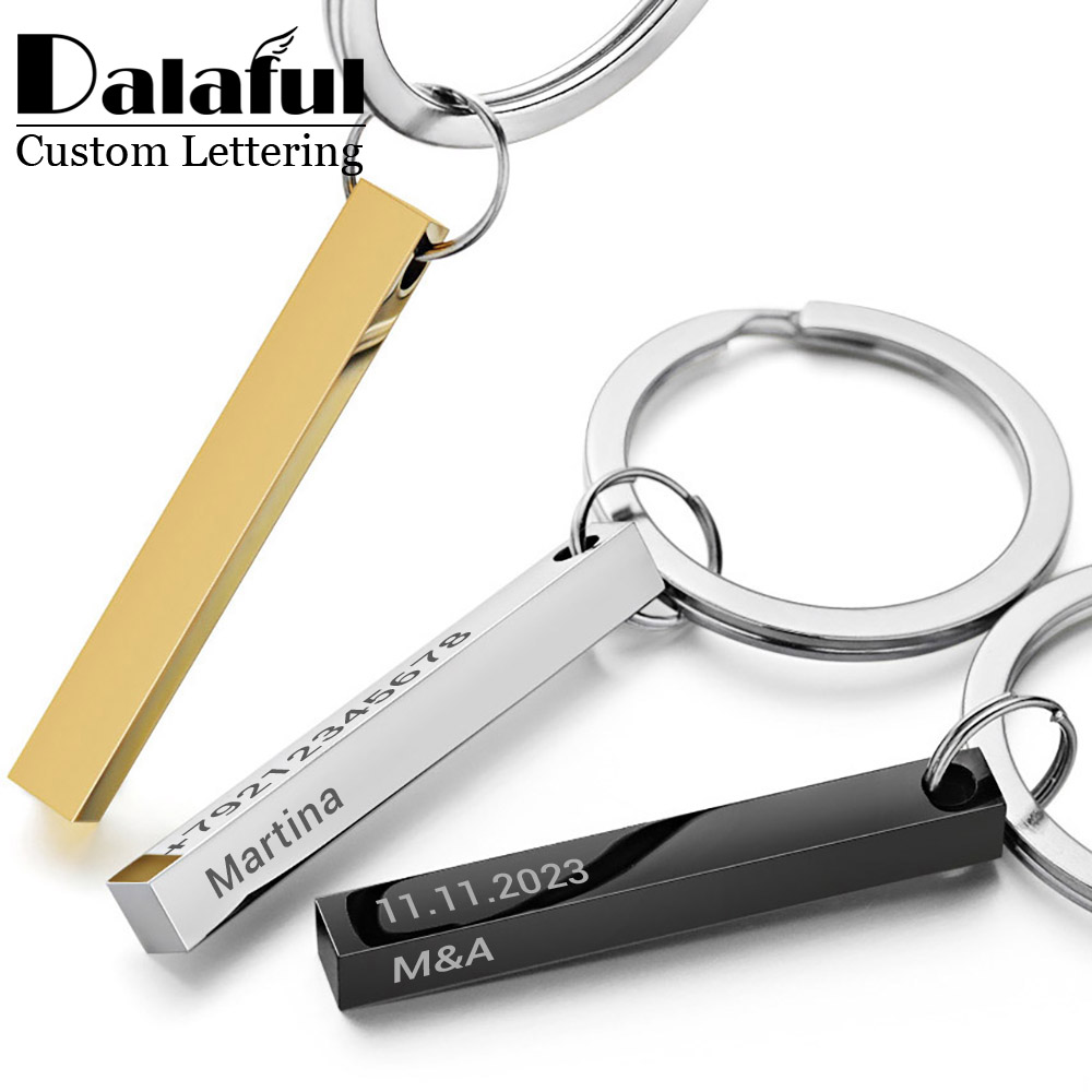 Personalize Keychains 3D Bar S - огляд і ціна Initial Ring Custom