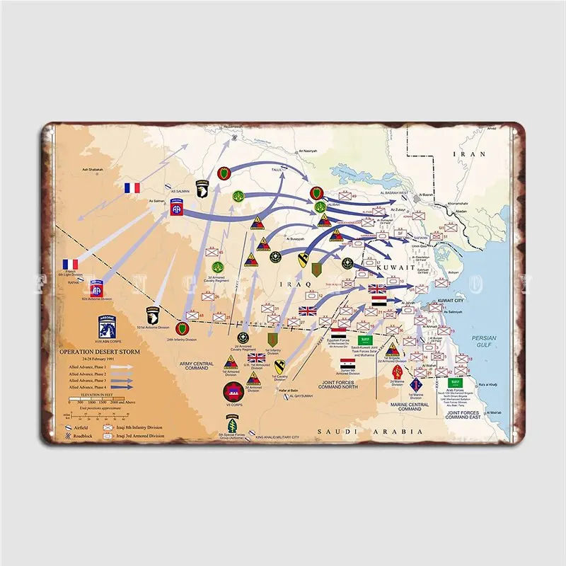 Operation Desert Storms Ground - огляд і ціна Custom Map Poster