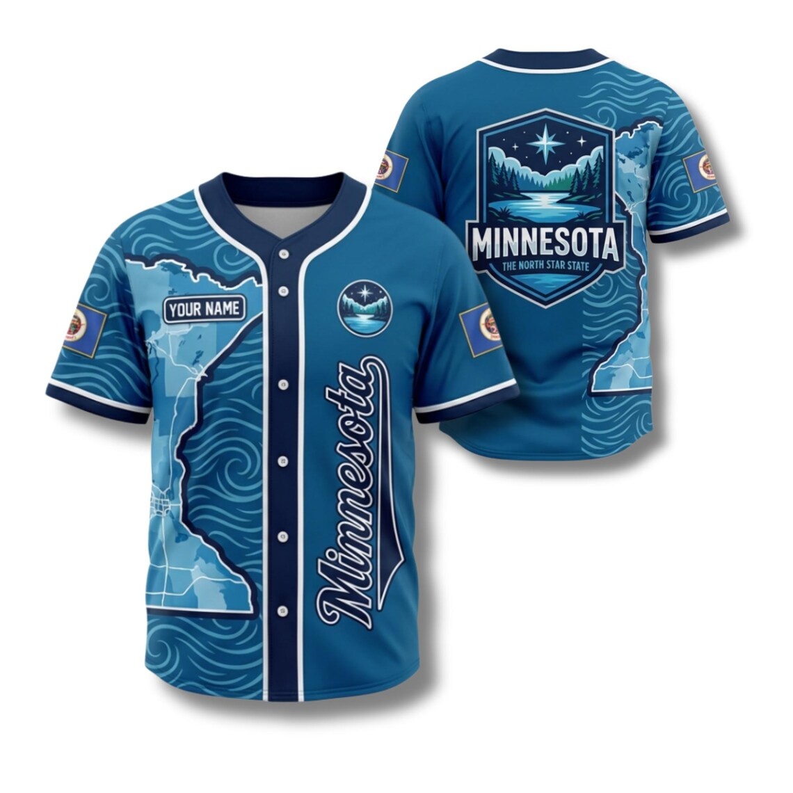 Custom Minnesota Baseball Jers - огляд і ціна Custom Star Map