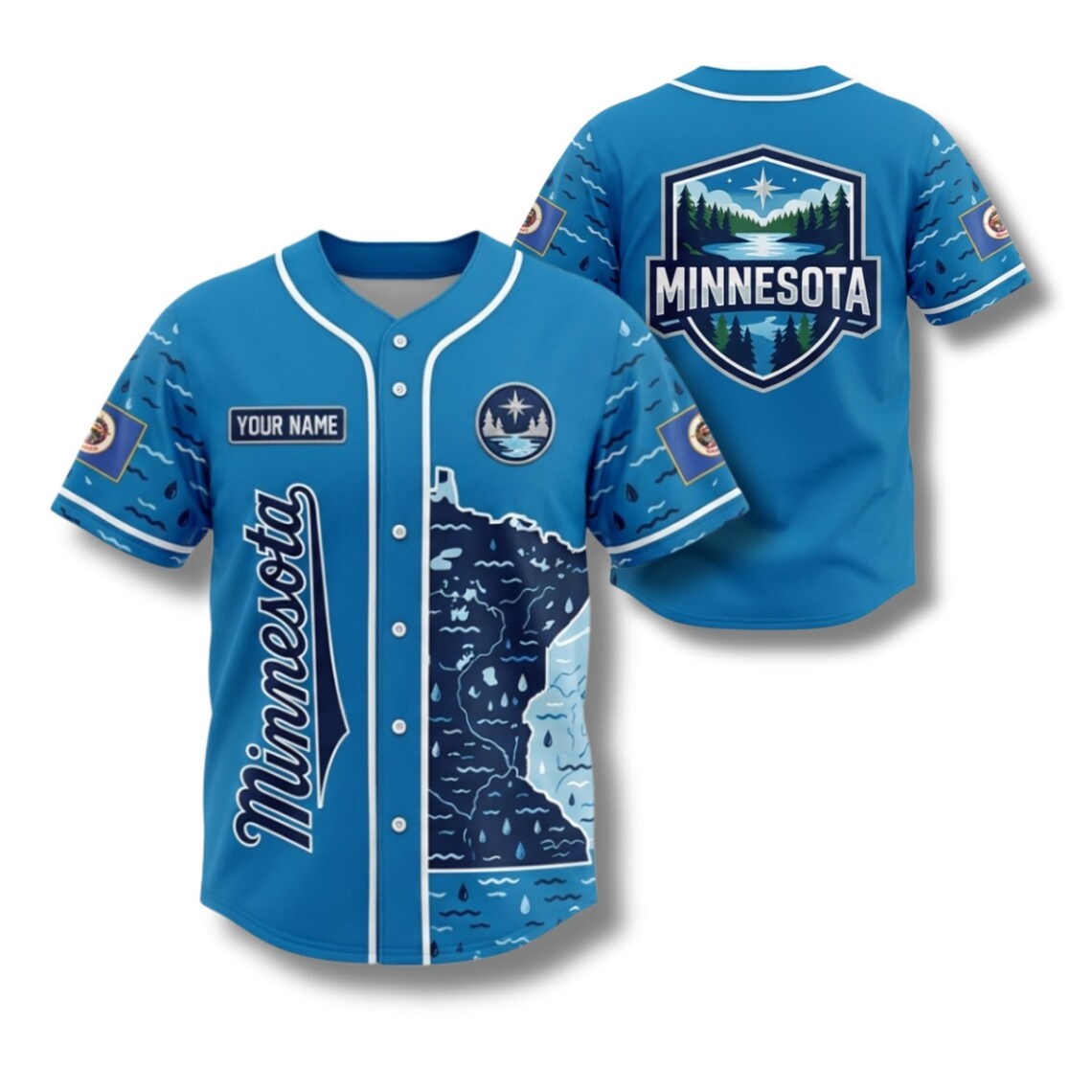 Custom Minnesota Baseball Jers - огляд і ціна Custom Star Map