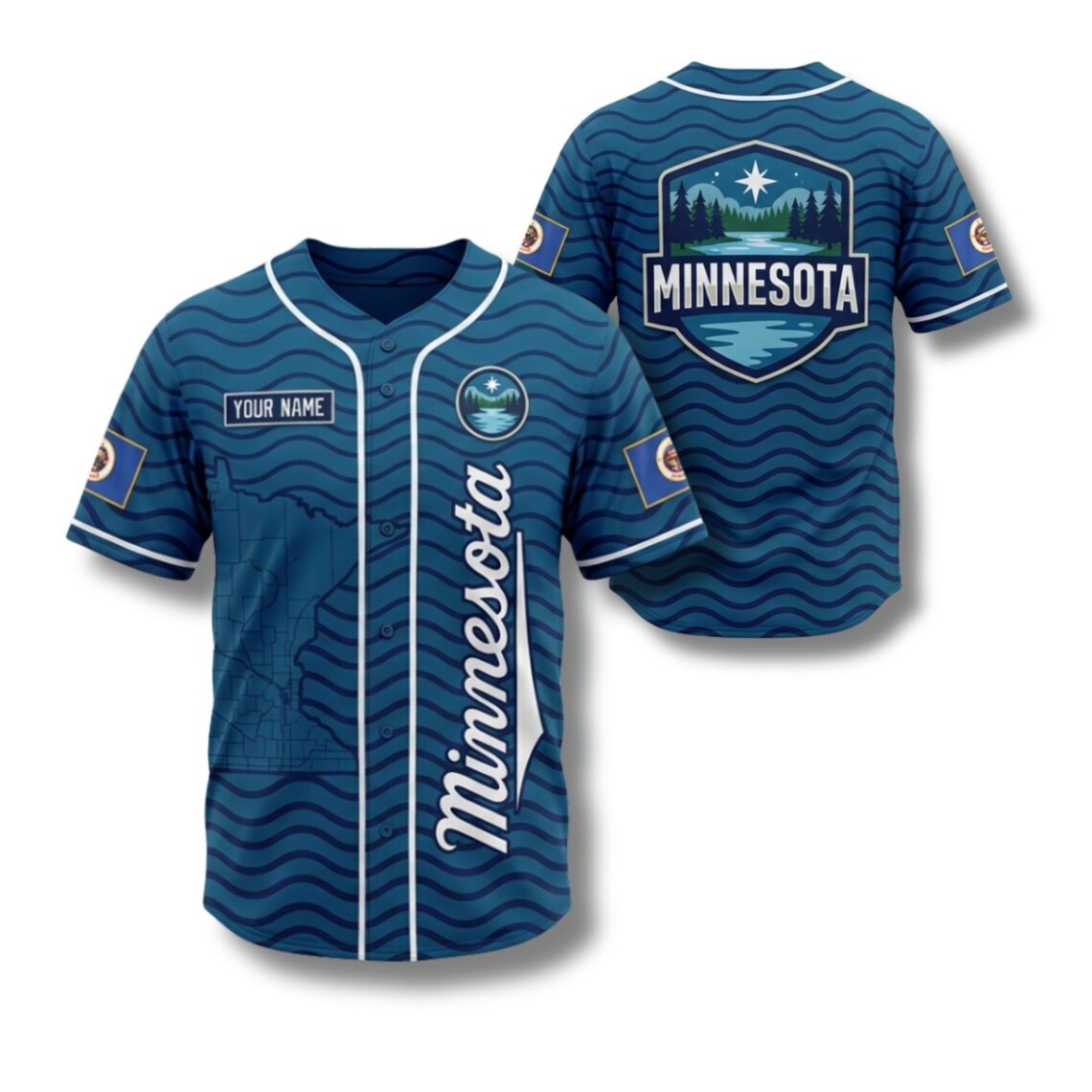Custom Minnesota Baseball Jers - огляд і ціна Custom Star Map