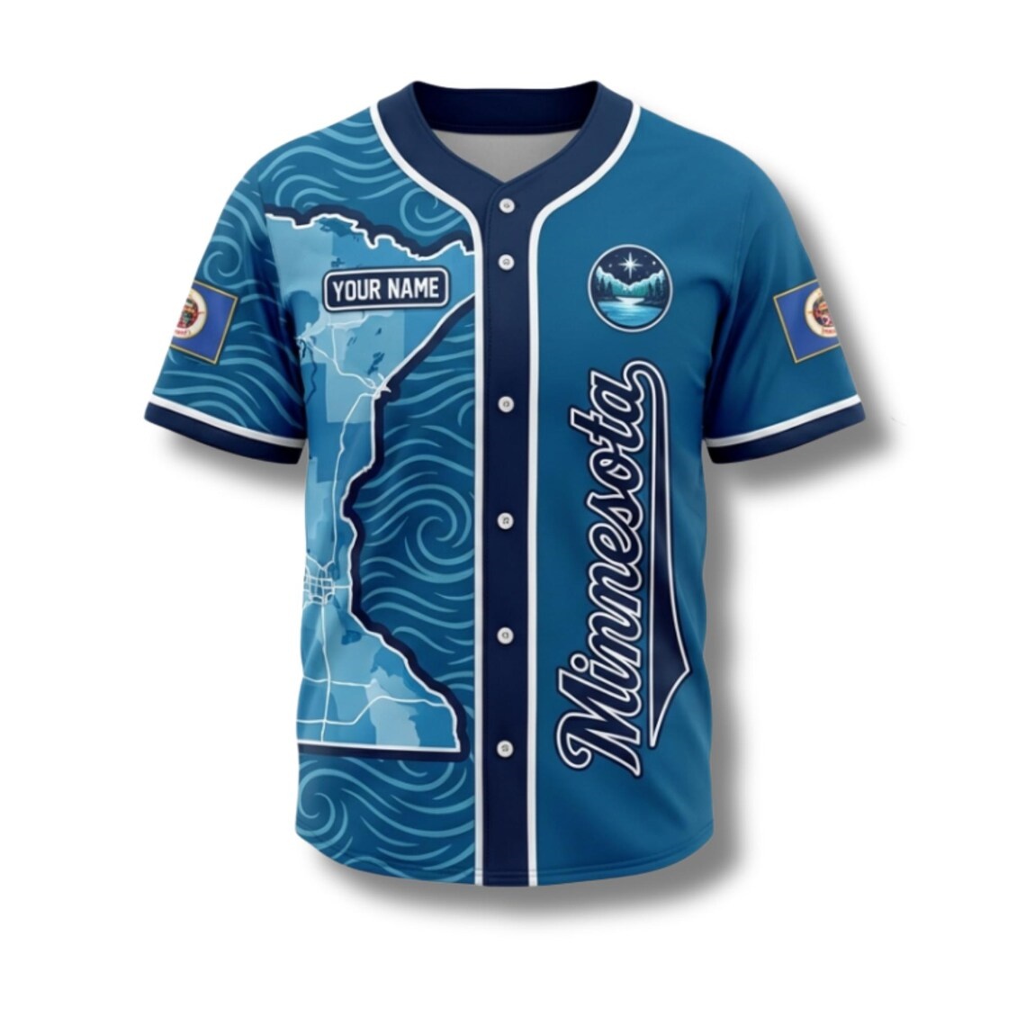 Custom Minnesota Baseball Jers - огляд і ціна Custom Star Map