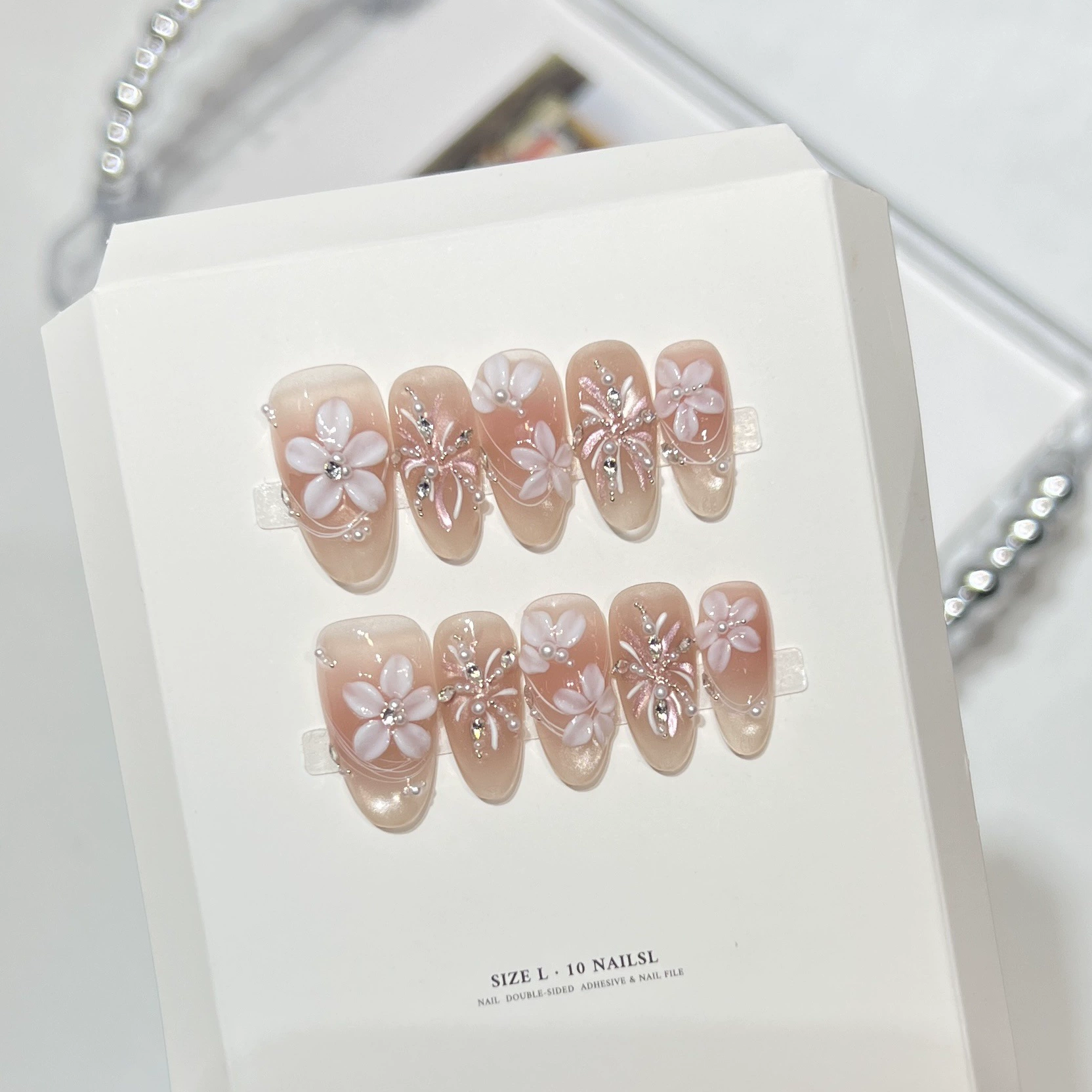 10Pcs Milky Nude Gentle Handma - огляд і ціна Pressed Flower Art