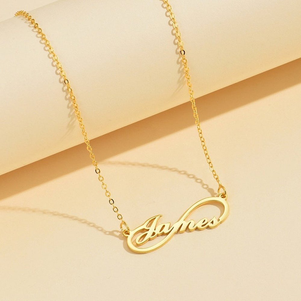 Custom Infinity Name Necklace  - огляд і ціна Birth Flower Necklace