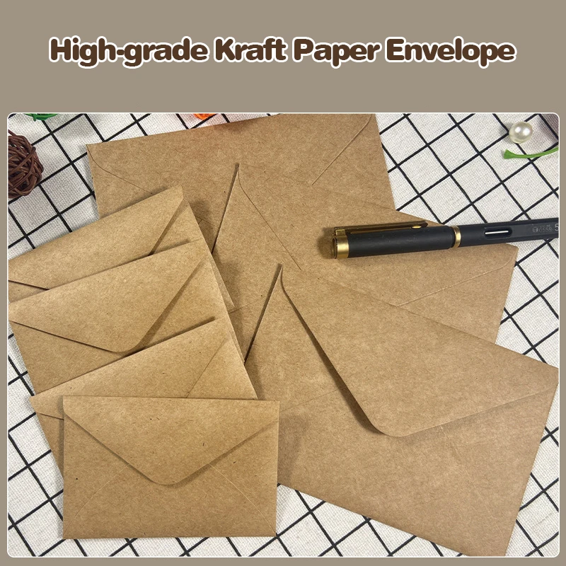 50pcs Kraft Brown Paper Envelo - огляд і ціна Wax Seal Letter Kit