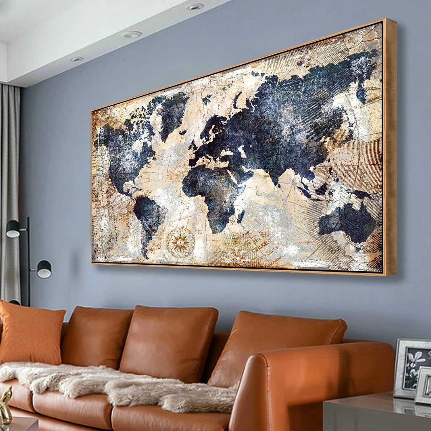 Framed World Map Wall Art Prin - огляд і ціна Custom Star Map